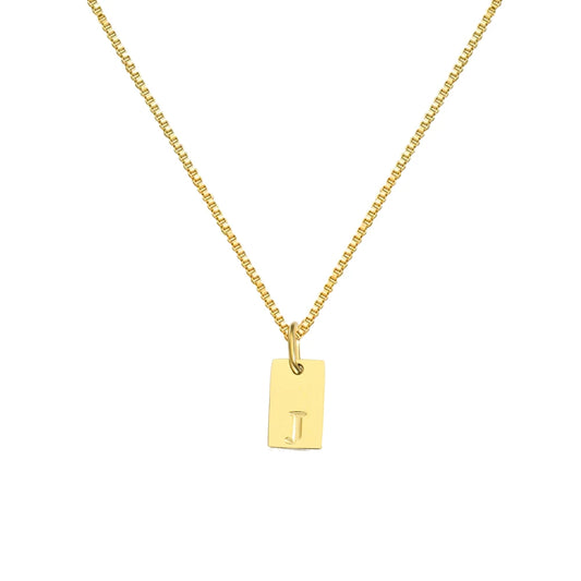 Luckacco Initial necklace letter pendant chamrs stainless steel Necklace jewelry Women's Necklace Box Chain Choker woman trend 2025 gift