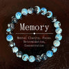 Luckacco 8mm Blue Fire Agate Bracelet - Natural Relaxation and Mental Clarity, Perfect Gift for Family and Friends