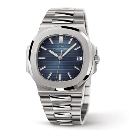 Luckacco LGXIGE TOP Luxury Brand Japan Quartz Watches Men Stainless Steel Military Watch Causal Fashion Business Clock Male Wristwatch