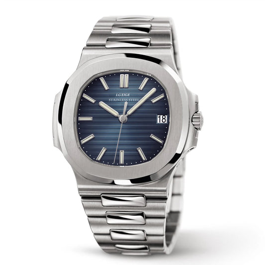 Luckacco LGXIGE TOP Luxury Brand Japan Quartz Watches Men Stainless Steel Military Watch Causal Fashion Business Clock Male Wristwatch