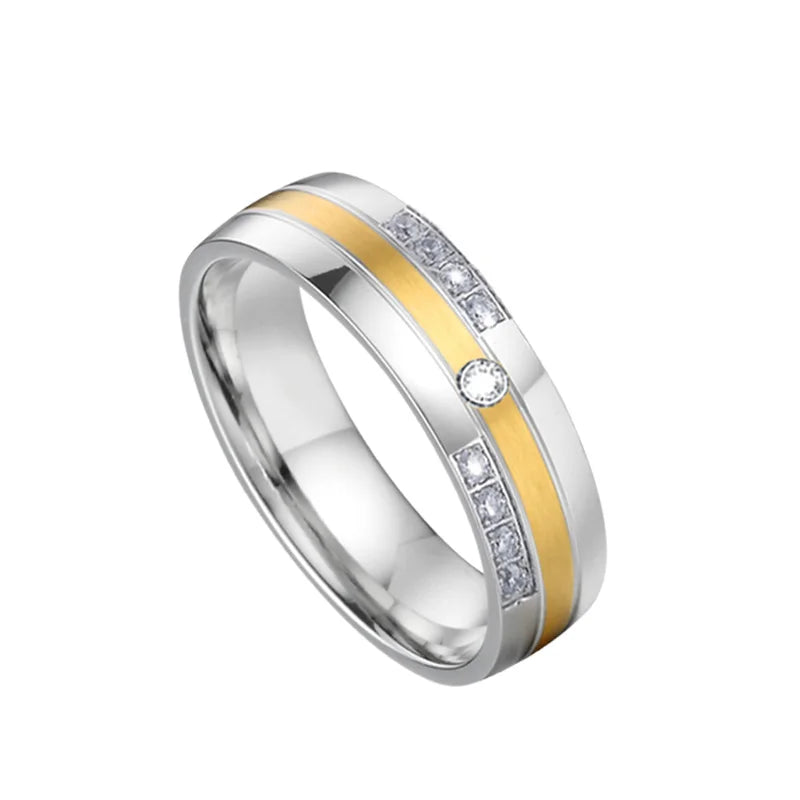 luckacco usa size 5 to 15 western titanium fashion jewelry couple wedding rings for men and women alliance love marriage finger ring