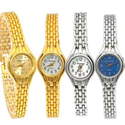 Luckacco Cute Women Bracelet Watch Mujer Golden Relojes Small Dial Quartz Watch Popular Wristwatch Hour female ladies elegant watches