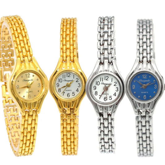 Luckacco Cute Women Bracelet Watch Mujer Golden Relojes Small Dial Quartz Watch Popular Wristwatch Hour female ladies elegant watches