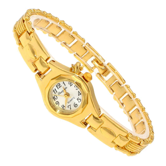 Luckacco Cute Women Bracelet Watch Mujer Golden Relojes Small Dial Quartz Watch Popular Wristwatch Hour female ladies elegant watches