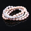 Luckacco Natural Baroque Pearl Bracelets White/Gray Freshwater Pearl Jewelry Gifts For Women Fashion Bracelets 7-8mm
