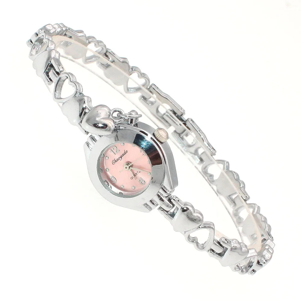 luckacco cute women bracelet watch mujer golden relojes small dial quartz watch popular wristwatch hour female ladies elegant watches