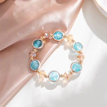 Luckacco Popcorn Bead Sweet Bracelet For Children Women Cute Cloud Flower Pendant Bracelets Kids Girls Charm Wish Bracelet