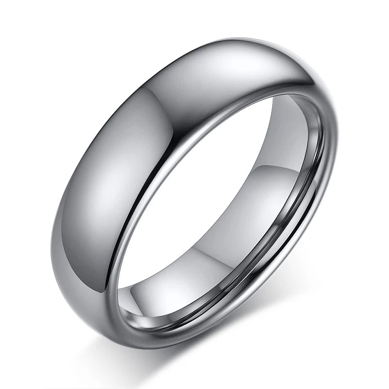 luckacco vnox anti scratch tungsten wedding rings for women men simple classic wedding bands for couples basic jewelry