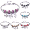 Luckacco  dragonfly owl Shape Crystal Charm Bracelets Beads Bracelet Women DIY Beads Brand Bracelets & Bangles Jewelry Gift