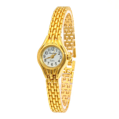 Luckacco Cute Women Bracelet Watch Mujer Golden Relojes Small Dial Quartz Watch Popular Wristwatch Hour female ladies elegant watches