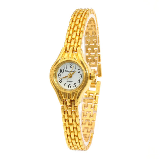 Luckacco Cute Women Bracelet Watch Mujer Golden Relojes Small Dial Quartz Watch Popular Wristwatch Hour female ladies elegant watches