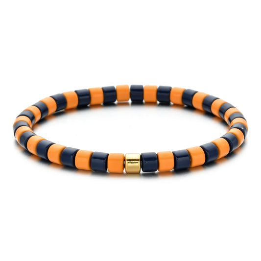 Luckacco Boho Bohemian Handmade Charm Summer New Gold color Bracelet Tile Beads Friendship Bracelet Women Gifts Unisex Fashion Jewelry
