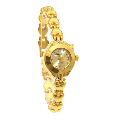 Luckacco Cute Luxury Women Bracelet Watches Fashion Women Dress Wristwatch Ladies Quartz Sport Gold Watch Dropshiping