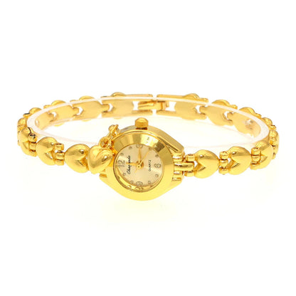Luckacco Cute Luxury Women Bracelet Watches Fashion Women Dress Wristwatch Ladies Quartz Sport Gold Watch Dropshiping