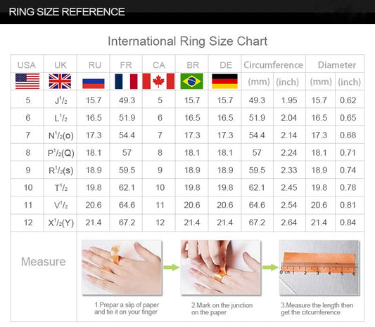 Luckacco Luxury 925 Sterling Silver Crystal Female Big Zircon Stone Ring Set Fashion Bridal Wedding Rings for Women Promise Love Ring