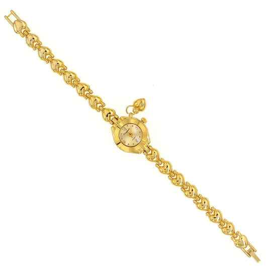 Luckacco Cute Luxury Women Bracelet Watches Fashion Women Dress Wristwatch Ladies Quartz Sport Gold Watch Dropshiping