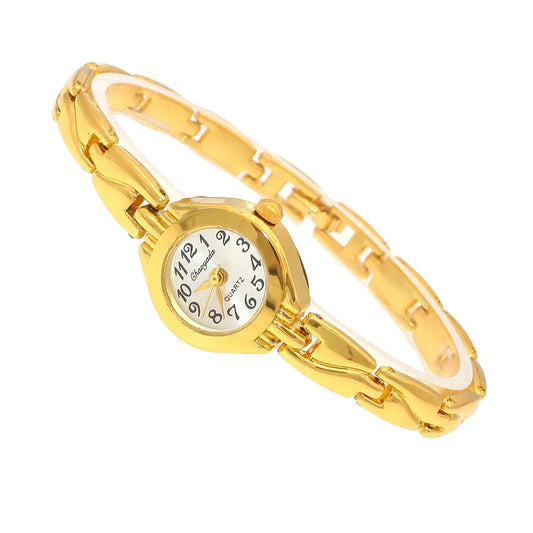 Luckacco Cute Women Bracelet Watch Mujer Golden Relojes Small Dial Quartz Watch Popular Wristwatch Hour female ladies elegant watches