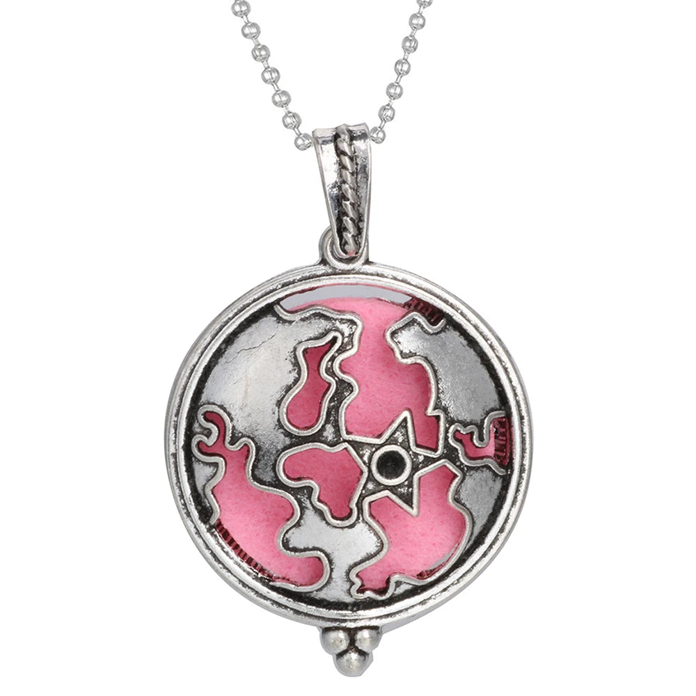 luckacco aromatherapy necklace tree of life diffuser jewelry vintage open locket pendant essential oil perfume aroma diffuser necklace