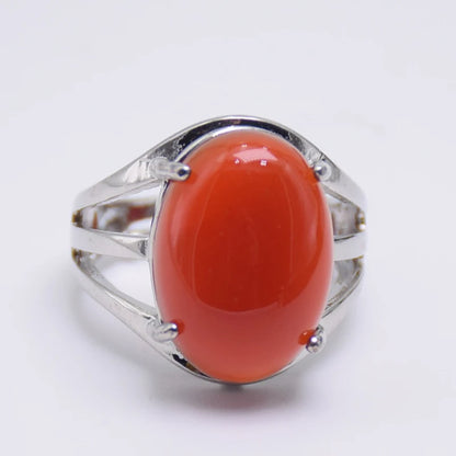 Luckacco New Women Fashion Ring Natural Stone Pink Quartz Purple Crystal Lapis Opening Rings Opal Oval Bead Adjustable Size Party Jewelry