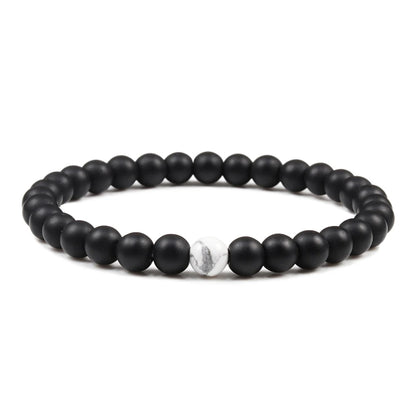 Luckacco Natural Green Malachite Stone Lava Bracelets Women Men Strand Charm Buddha Beads Bracelet Yoga Prayer Handmade Jewelry Gift