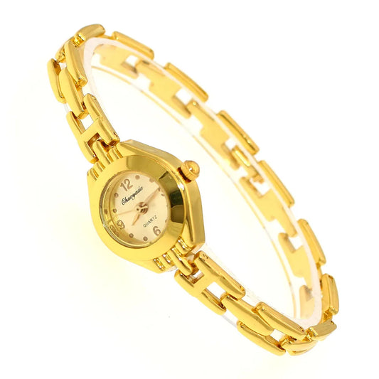 Luckacco Cute Women Bracelet Watch Mujer Golden Relojes Small Dial Quartz Watch Popular Wristwatch Hour female ladies elegant watches