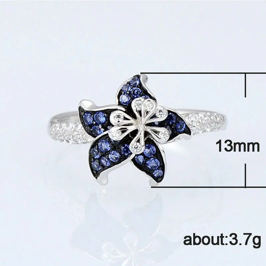 Luckacco Fashion Trendy Jewelry S925 Rings For Women Cubic Zirconia Charms Bridal Wedding Engagement White Gold Color Ring Drop Shipping