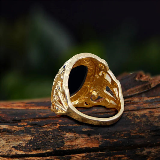 Luckacco 6 Colors Lady Queen Cameo Rings For Women Gold Color Pink Blue Gray Fashion Hollow Flower Lady Cameo Ring