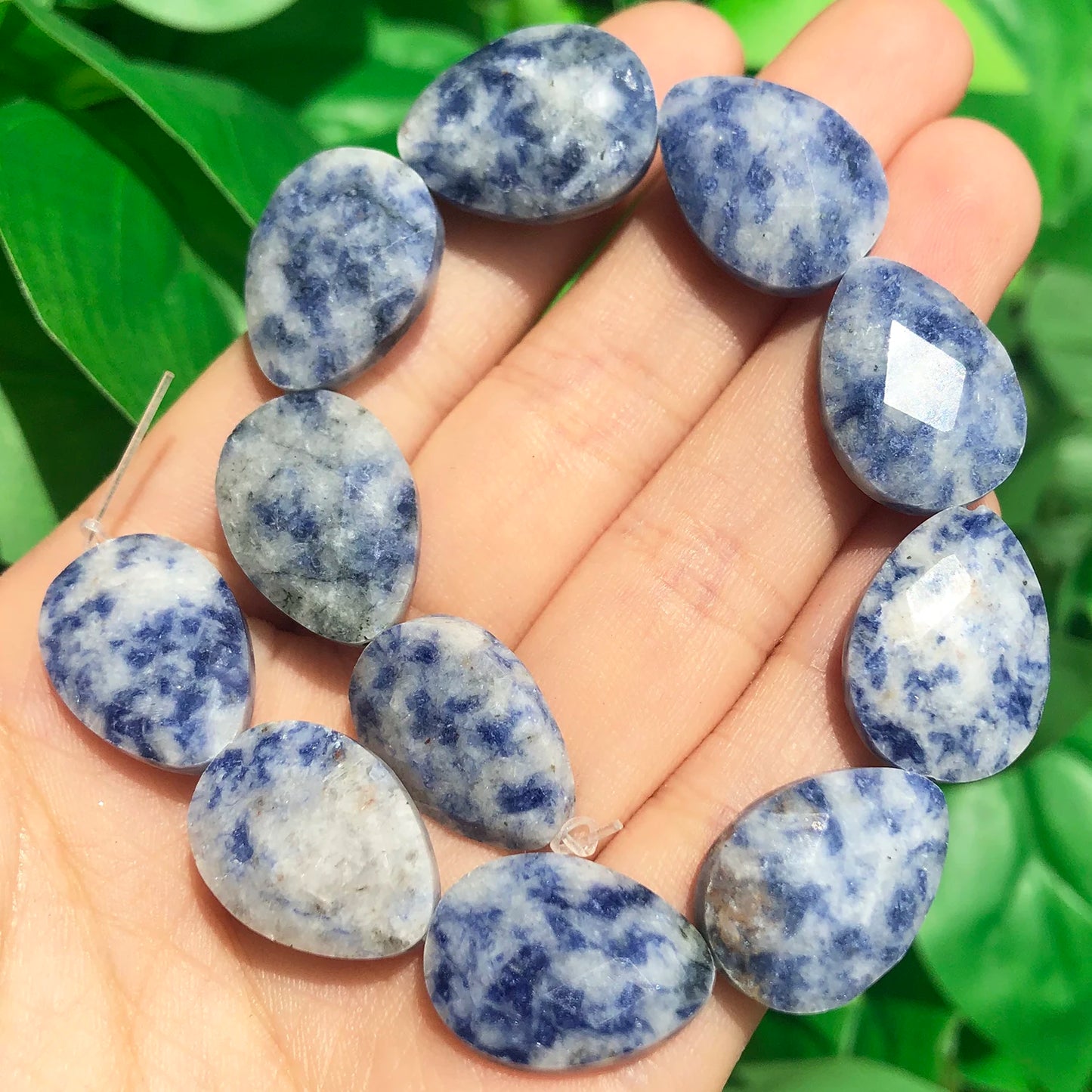 luckacco natural faceted amethysts labradorite aventurine tiger eye water drop shape stone beads diy charm for jewelry making bracelet