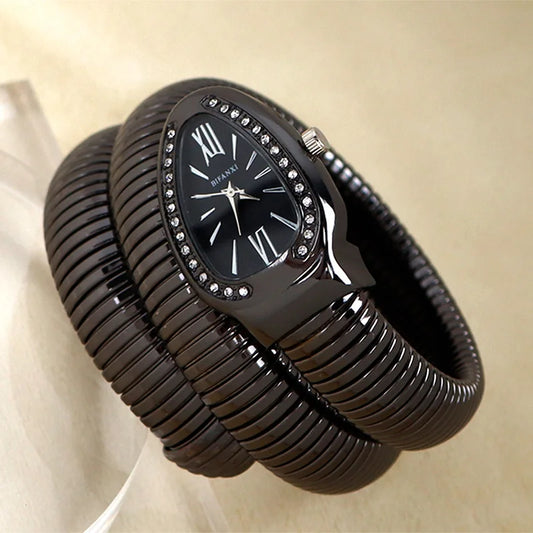 Luckacco High-quality Luxury Women Quartz Watch Bracelet Stainless Steel Wristwatch Fashion Gold Ladies Watches Clock Relógio Feminino