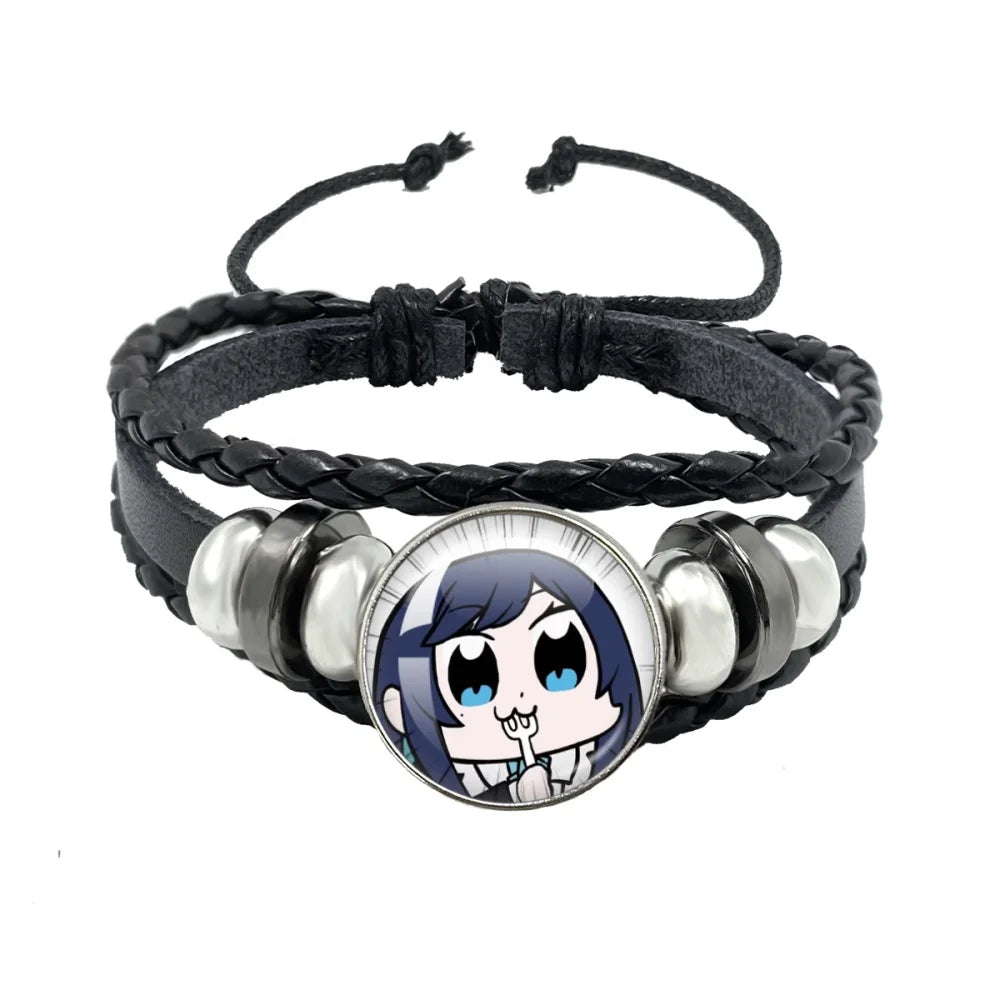 luckacco i love ado bracelets ado kyogen x uta glass bracelets art multilayer braided bracelets bangles jewelry ornament accessories fans