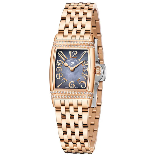 Luckacco PAGANI DESIGN Top Brand Luxury Fashion Womens Watch Sapphire Glass Stainless Steel Quartz Watches 22mm Waterproof Clock 2025 New