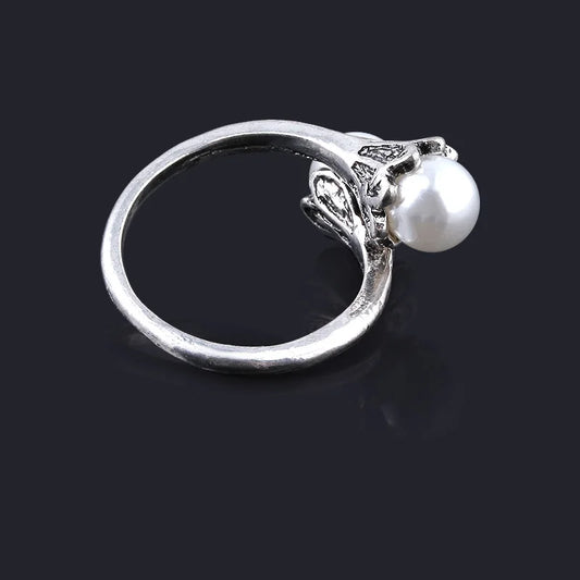 Luckacco Daenerys Targaryen Rings for Men Women Game of Thrones Vintage Beads Adjustable Ring Fans Party Jewelry Gift