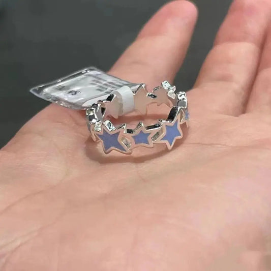 Luckacco Fashion Pink Bowknot Finger Ring Exquisite Sweet Bow-tie Ring Bowknot Adjustable Bowknot Opening Ring Weeding