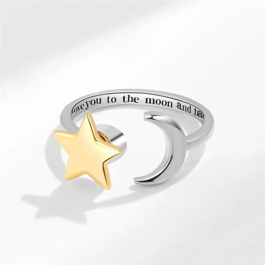 Luckacco Ethnic Mandala Flower Finger Rings for Women Girls Rotating Rose Sun Planet Anxiety Knuckle Ring Anti Stress Jewelry