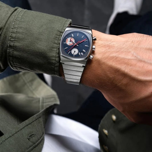 Luckacco CILOA man high quality quartz watches for men retro automatic movement steeldive male stainless steel waterproof watch men's