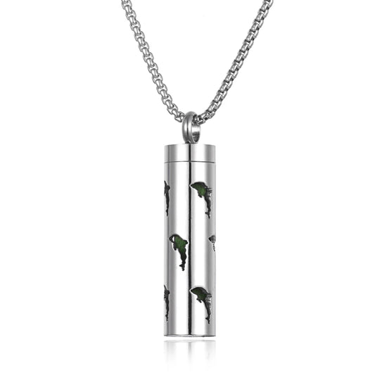 Luckacco Long Strip Stainless Steel Aromatherapy Necklace Perfume Diffuser Essential Oil Diffuser Pendant Necklace Jewelry Accessories