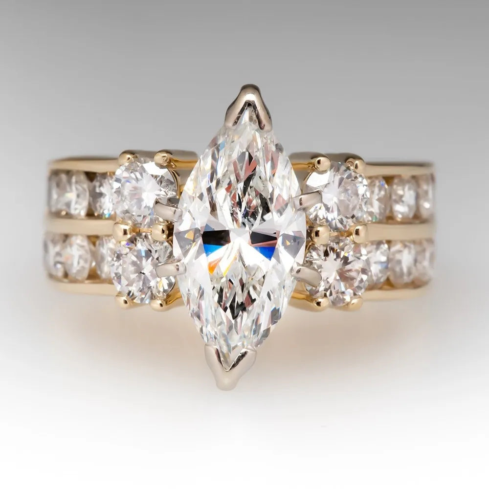 luckacco new retro women square royal princess stylish wedding ladies finger ring  pretty gift valentine's surprise for wife