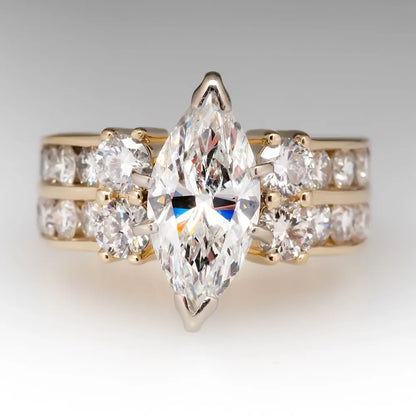 Luckacco New Retro Women Square Royal Princess Stylish Wedding Ladies Finger Ring  Pretty Gift Valentine's Surprise For Wife