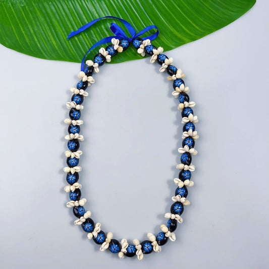 Luckacco 2025 New Desing Acrylic Kukui  Necklace  Customize Pattern Woman Fashion Jewelry For Graduation Wedding Birthday Luau Party