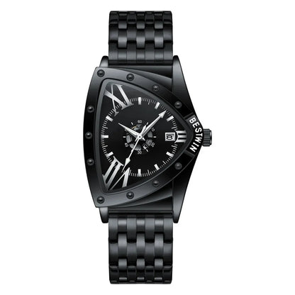 Luckacco Men Watches Unique Design Top Brand Luxury Men's Wrist Watches Quartz Wristwatch Fashion Male Clock Stainless Steel Band