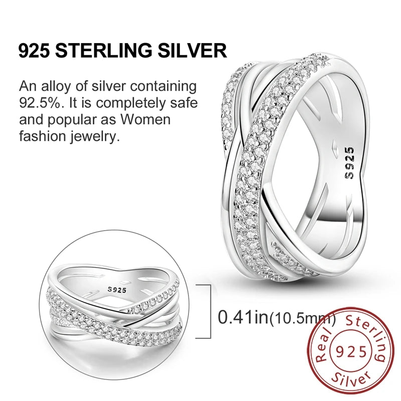luckacco new 925 sterling silver rings gold heart bow adjustable open closed ring suitable for women stacking ring fashion jewelry gift