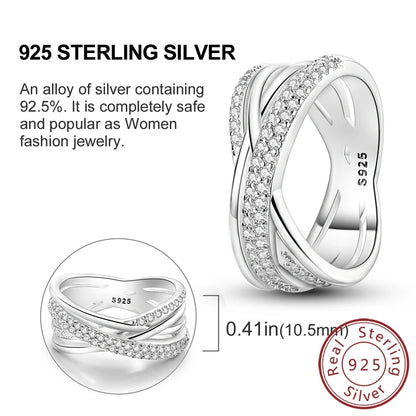 Luckacco New 925 Sterling Silver Rings Gold Heart Bow Adjustable Open Closed Ring Suitable for Women Stacking Ring Fashion Jewelry Gift