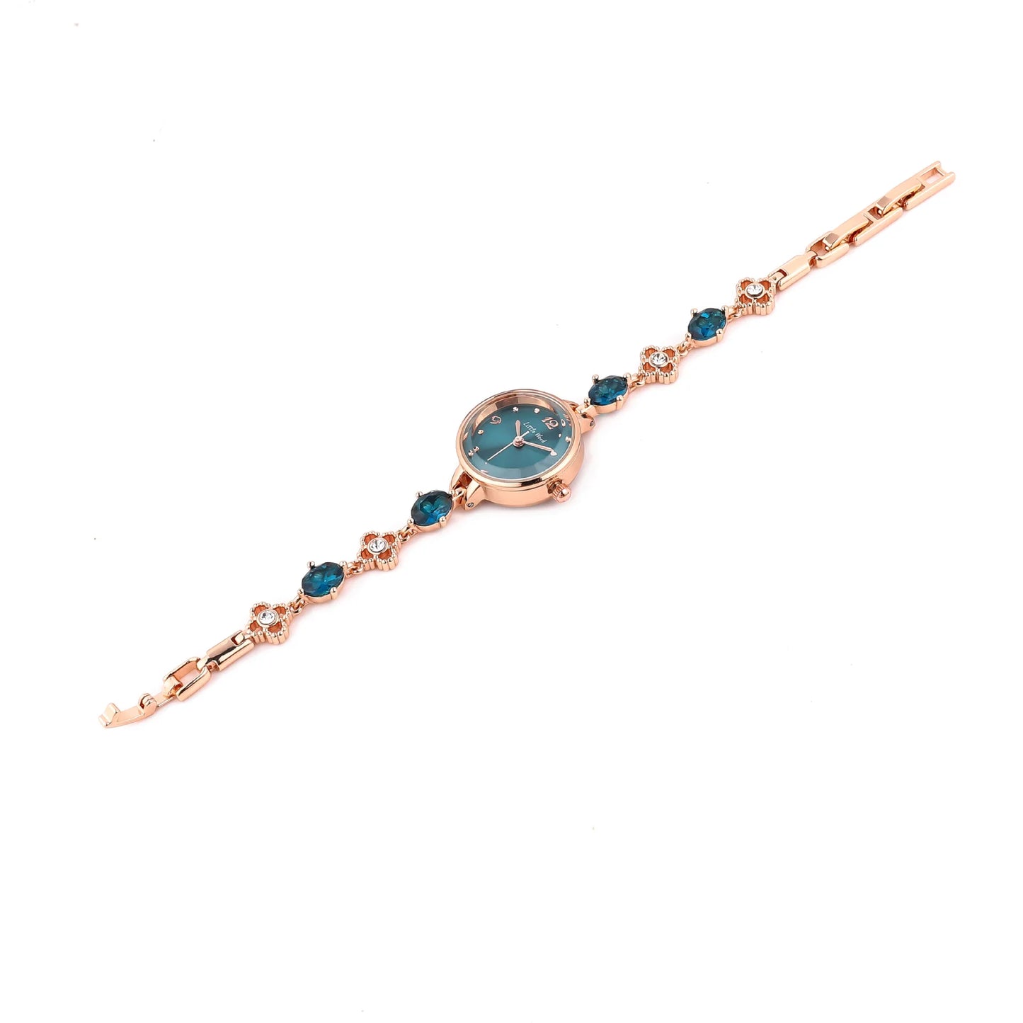 luckacco women's fashion quartz small green watches simple and waterproof female's bracelet watch ladies jade wristwatch clock