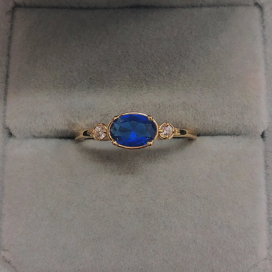 Luckacco Wedding Dating Ring For Women Simple Solitaire Ring With Oval Candy Stone Zircon Gold Color Engagement Gift Fashion Jewelry R865