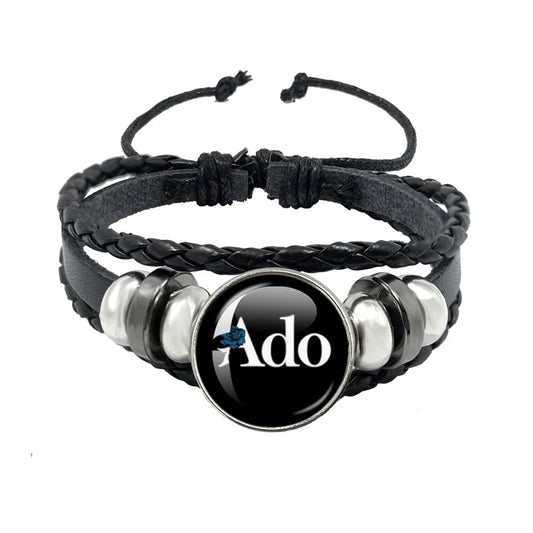 Luckacco I Love Ado Bracelets Ado Kyogen X Uta Glass Bracelets Art Multilayer Braided Bracelets Bangles Jewelry Ornament Accessories Fans