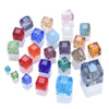Luckacco 3mm 4mm 6mm 8mm 10mm Cube Square Faceted Czech Crystal Glass Loose Crafts Beads  Lot for Jewelry Making DIY Part 1