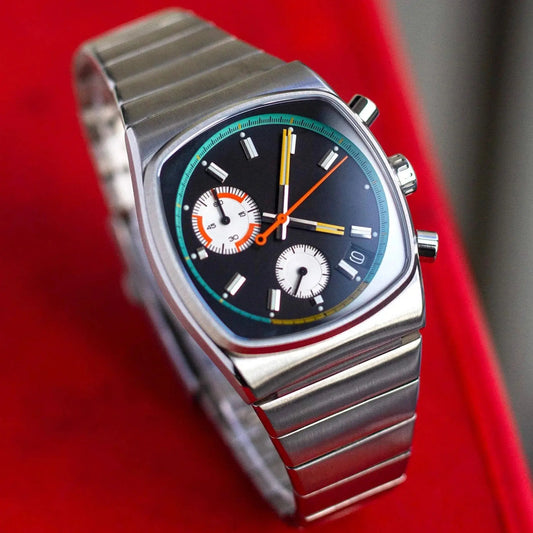 Luckacco CILOA man high quality quartz watches for men retro automatic movement steeldive male stainless steel waterproof watch men's