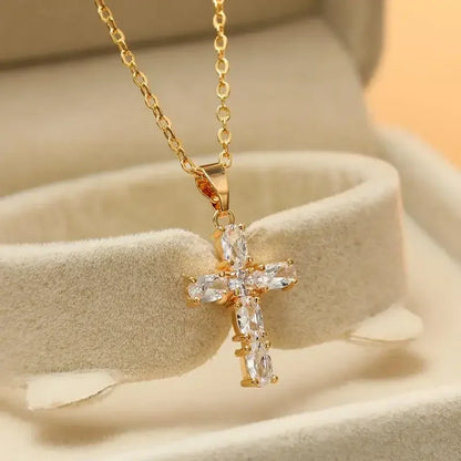 Luckacco Hip Hop Ice Out Zircon Letter Otf Letter Pendant Necklace for Men and Women Fashion Rock Party Jewelry Gift