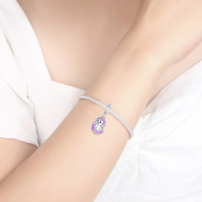 Luckacco 925 Sterling Silver Golden Charms Easter Can Be Opened Eggs Bead Rabbit Pendants Fit Original Bracelet DIY Jewelry Gift