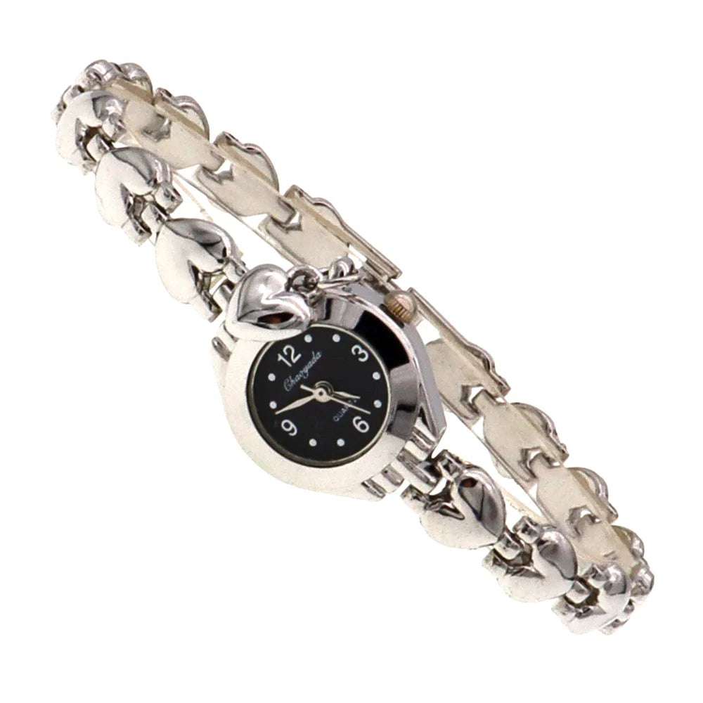 luckacco cute luxury women bracelet watches fashion women dress wristwatch ladies quartz sport gold watch dropshiping